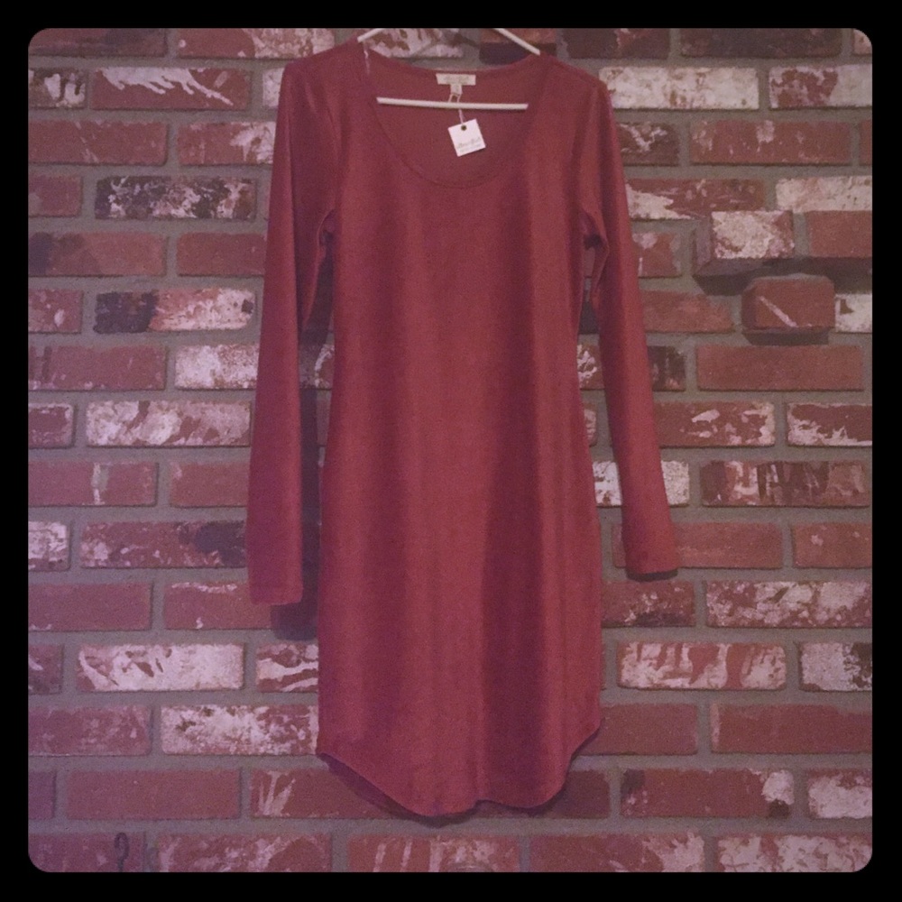 Soft Orange Corduroy Dress M