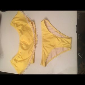 Yellow bathing suit
