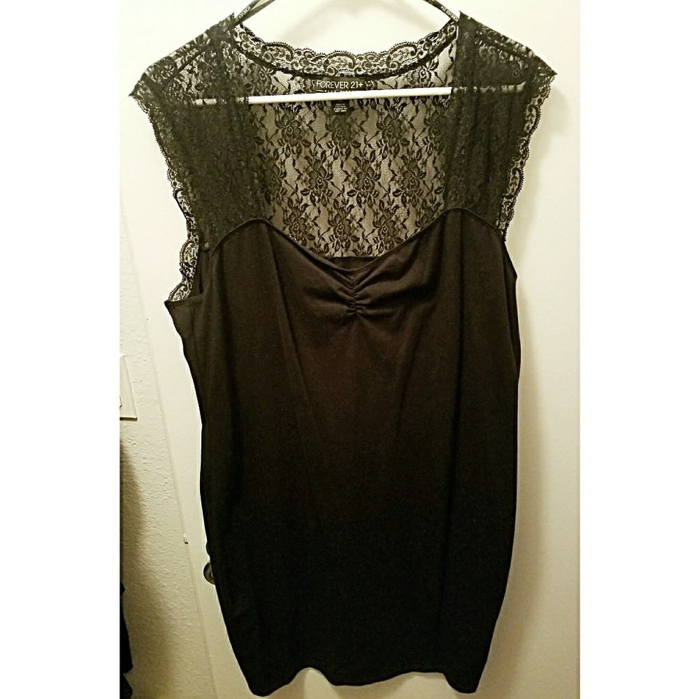Forever 21 black lace dress