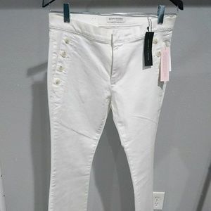 Banana Republic white denim sailor trousers sz30p