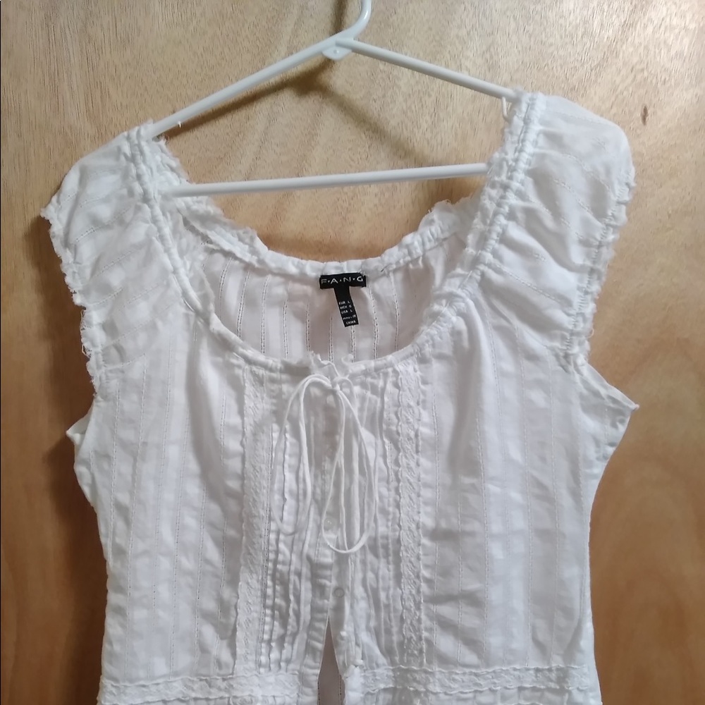 Cute Fang linen button up