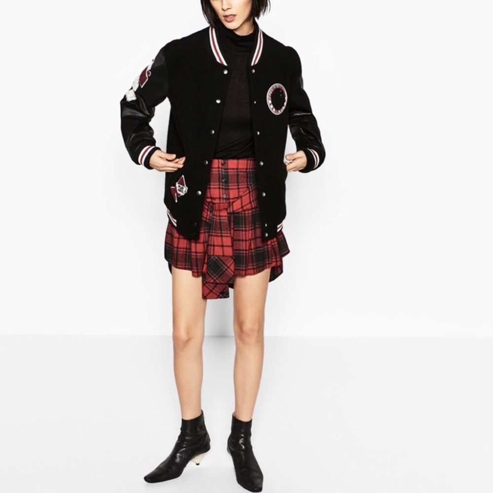 Zara shirt skirt