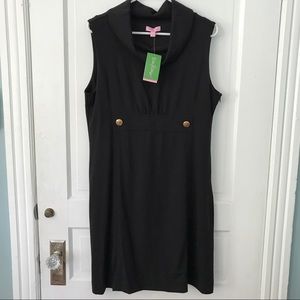 NWT Lilly Pulitzer Finn Shift Ponte Black Dress