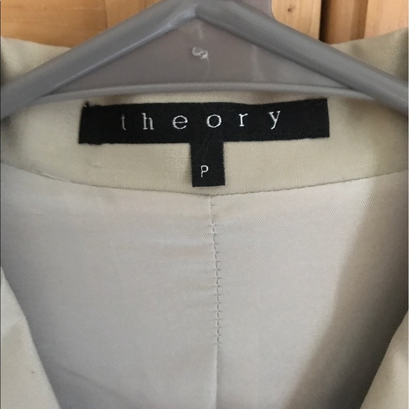 Theory Blazer tailored Petite tan new never worn - Picture 3 of 5