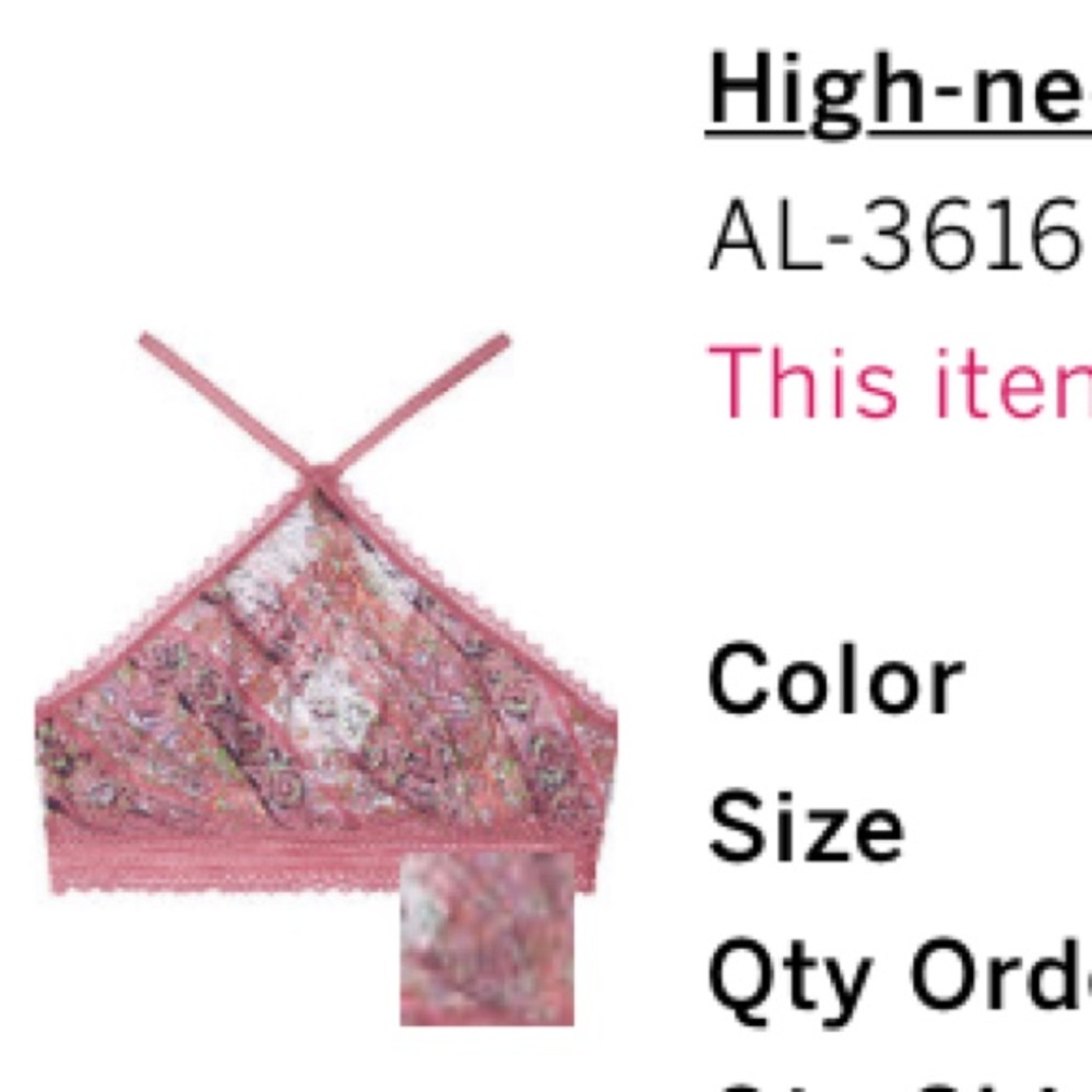 VS high neck bralette