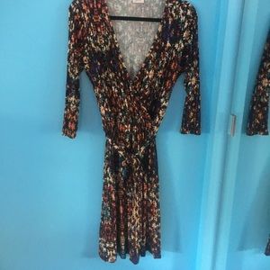 PIXLEY Aztec Knot Wrap Dress