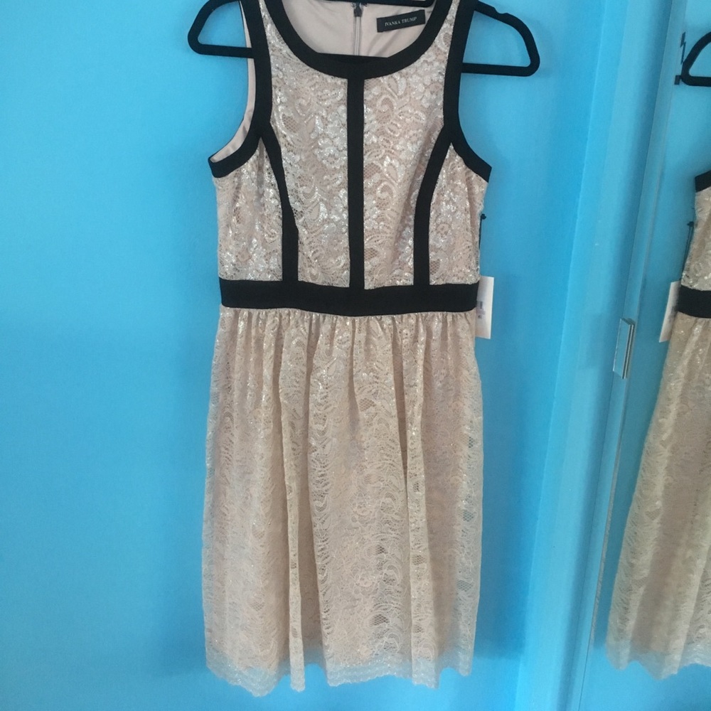 IVANKA TRUMP Blush Lace Dress