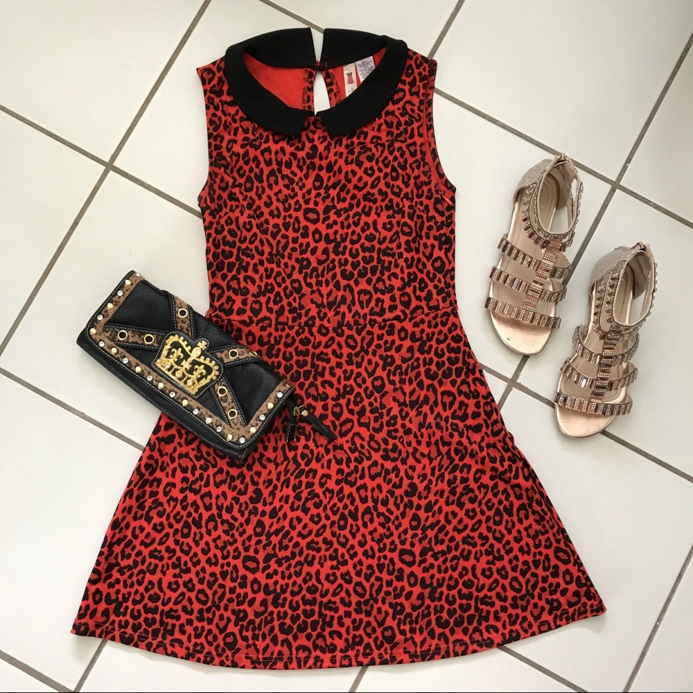 DONATED🚛 Orange leo dress Alice Moon
