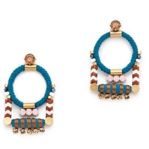 J Crew Rope Cord earrings