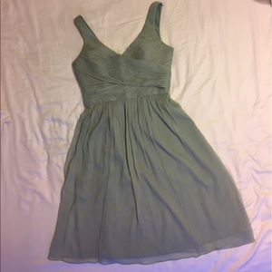 J. Crew "Heidi" bridesmaid dress in dusty shale
