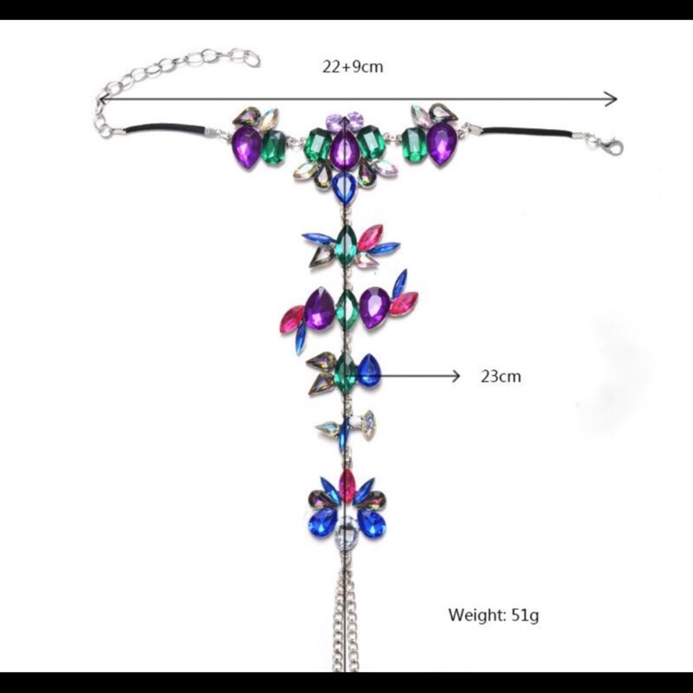 Women's Jeweled Barefoot Sandals - Picture 2 of 2