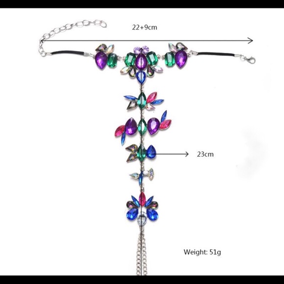 Women's Jeweled Barefoot Sandals - Picture 2 of 2