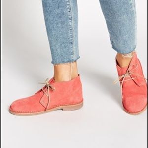 clarks desert boots womens orange