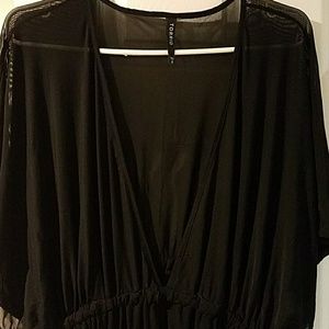 Deep V-neck Swimsuit Coverup