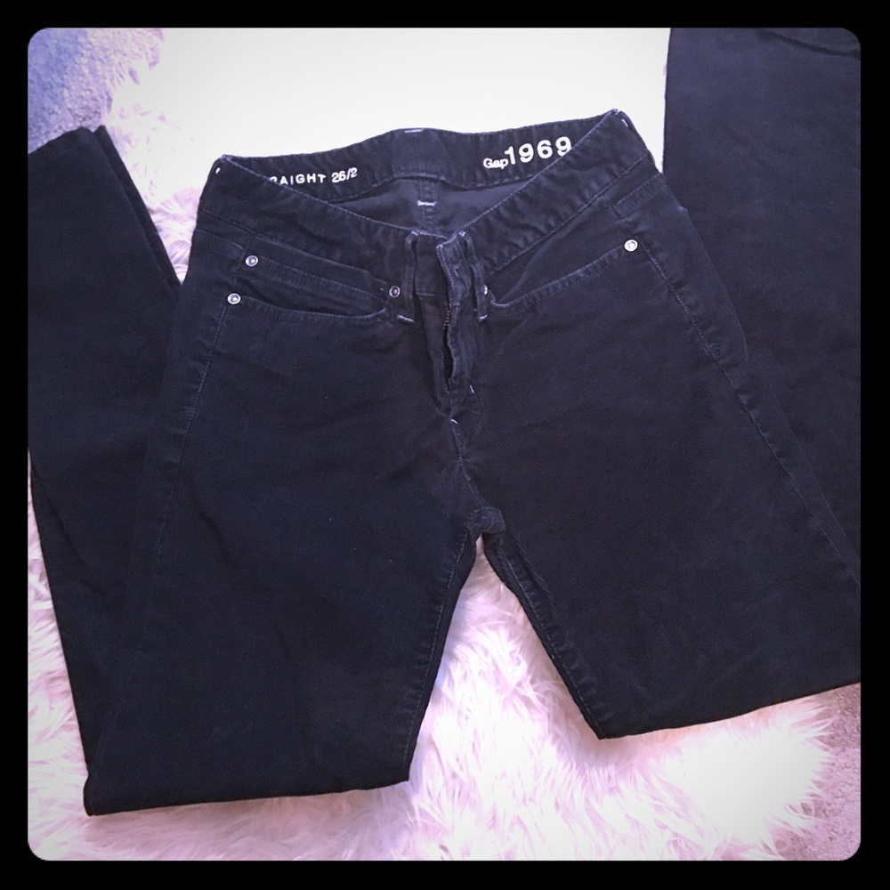 Black curdory GAP 1969 pants