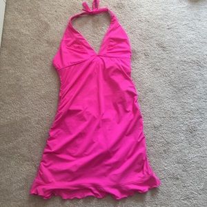 Athleta swim dress, hot pink, medium