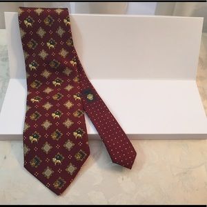 Versace Medusa Lion Logo Silk Tie