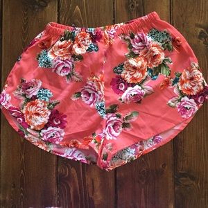 NWOT Ambiance Apparel Floral Bohemian Shorts