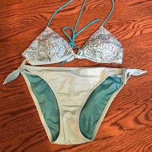 Victoria's Secret Light Turquoise Sequin Bikini