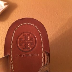 Tory Burch Beautiful Cork Wedge Leather Sandals