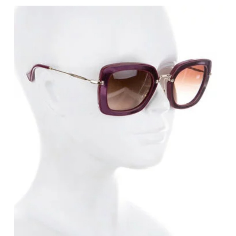Miu Miu Oversize Square-Shaped Sunglasses - image 1