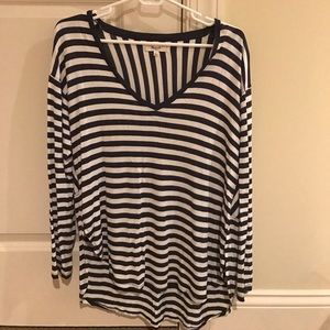 Madewell Striped V-Neck Tee