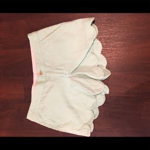size 4 Lilly Pulitzer teal buttercup shorts!