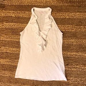 Lilly Pulitzer ruffle tank top xs