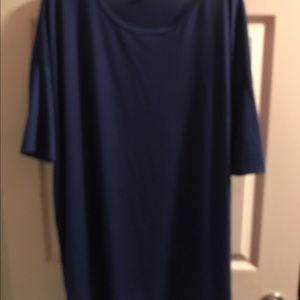 Luluroe solid blue Irma XL