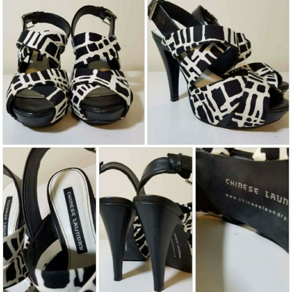 Zebra Print Chinese Laundry Heels