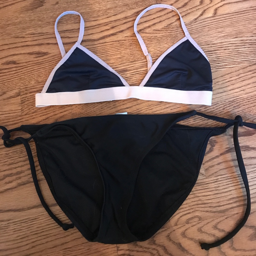 Cali Dreaming Bikini Top with Black Bottoms