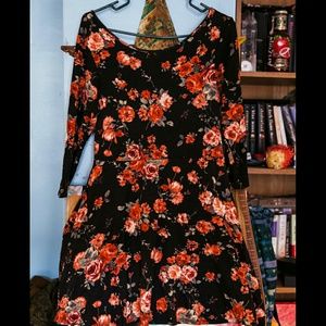 LAST WEEK TO BUY Floral fit and flare dress