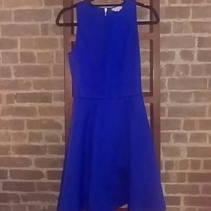 Ted Bake Blue Milton Peplum Dress