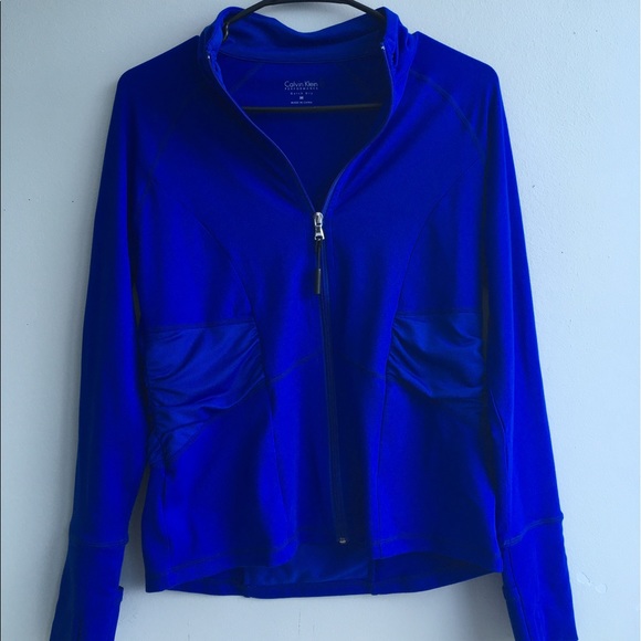 Calvin Klein Sweaters - [Calvin Klein] Performance Blue Active Jacket NWOT
