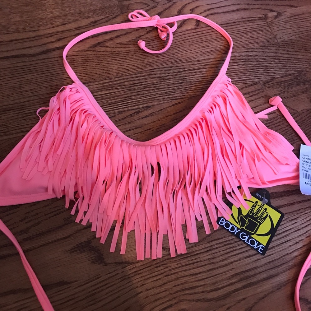 Body Glove Peach String Bikini Top