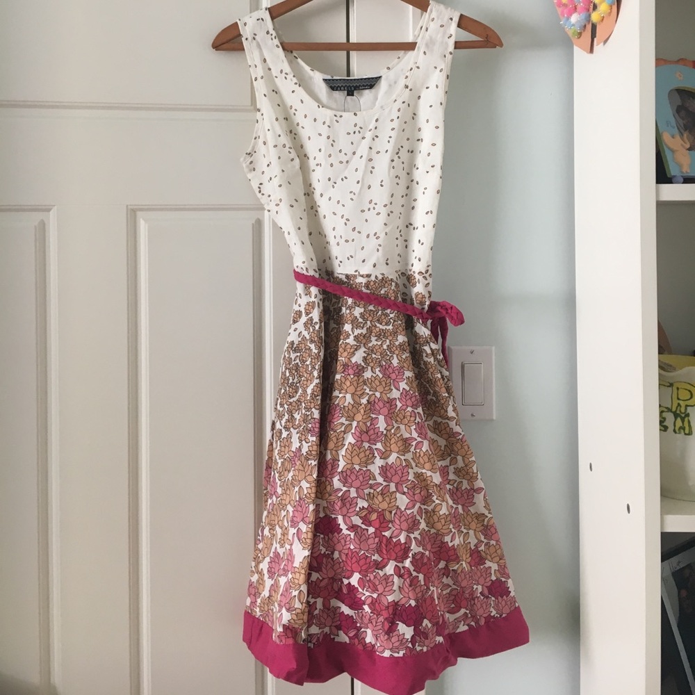 A- line floral dress