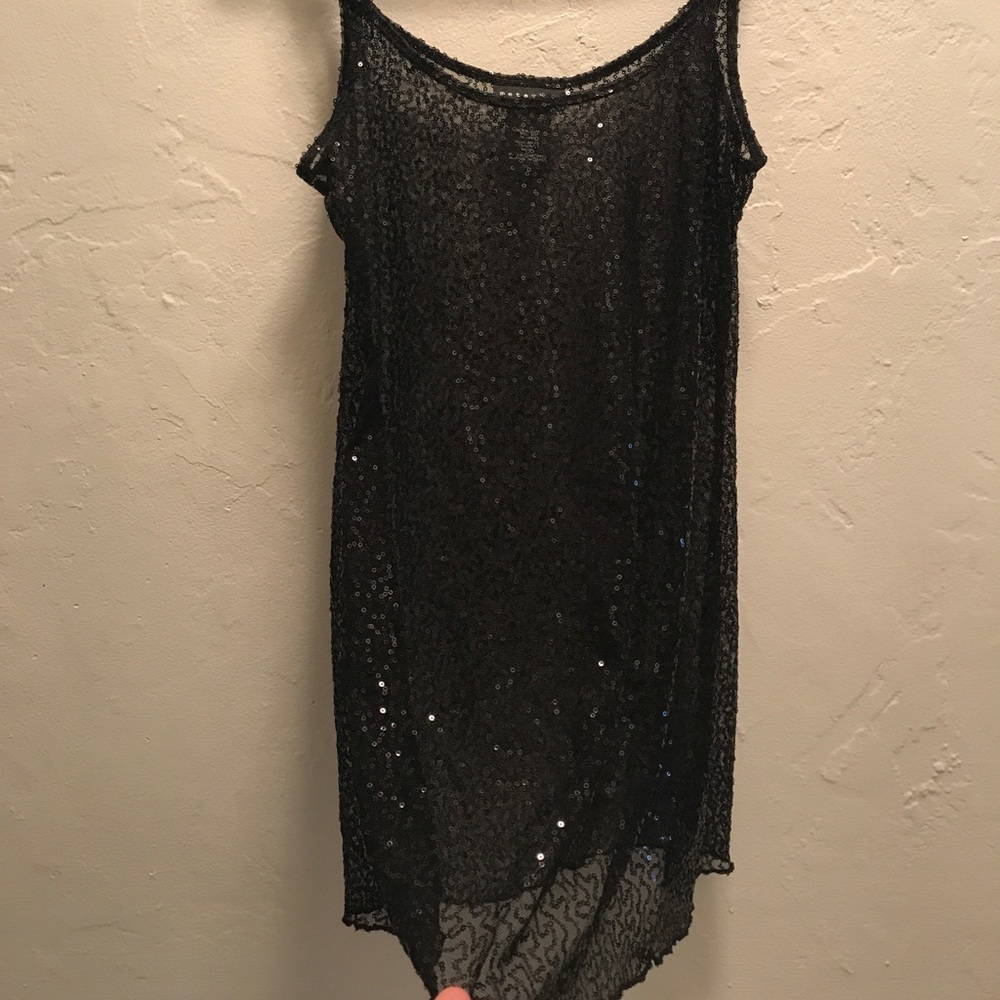Sequence black tank top