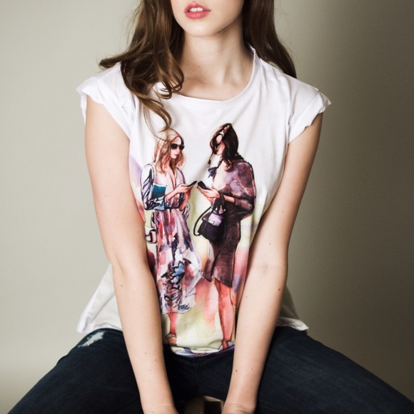 Graphic printed tee shirt Sophia - Picture 2 of 4
