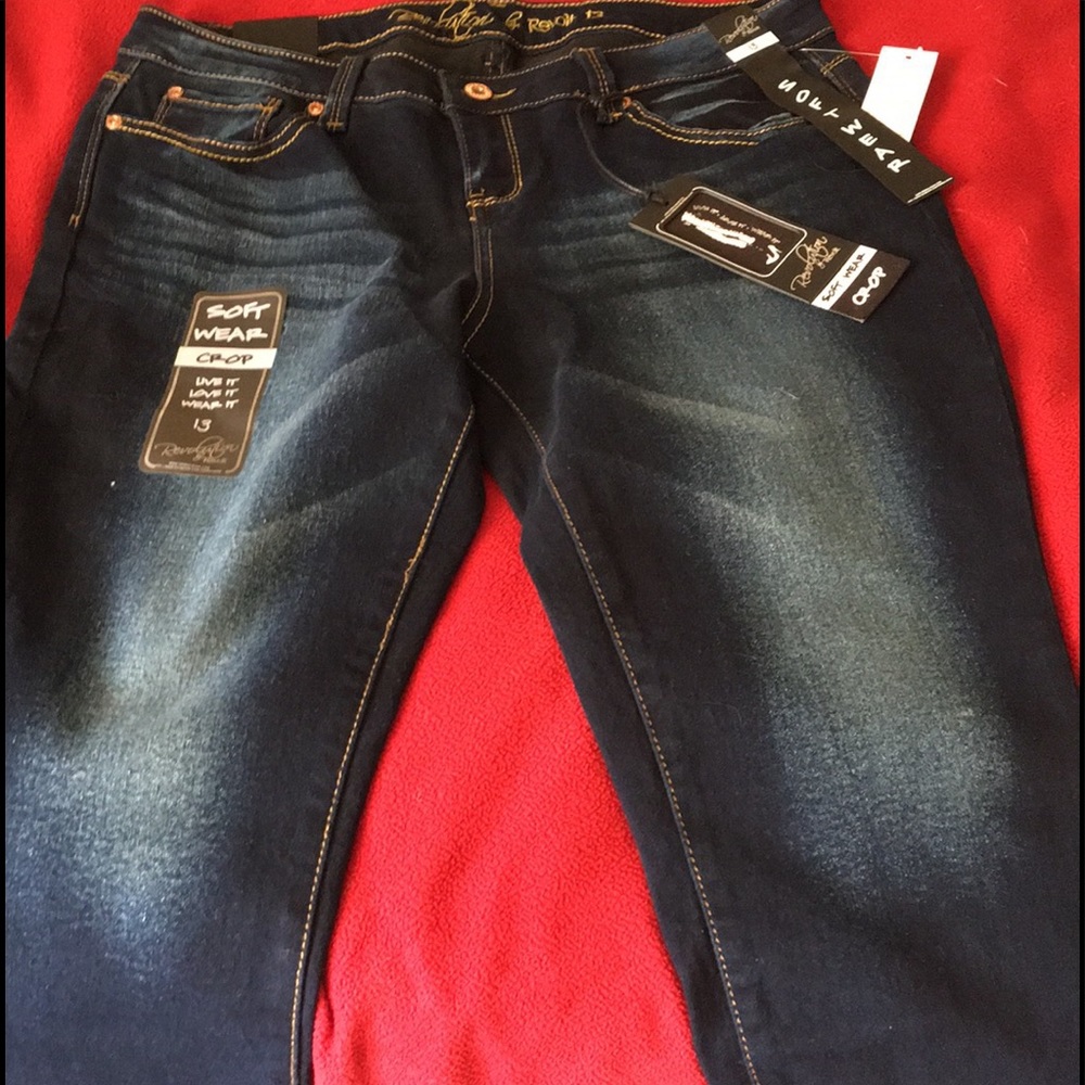 Revolution Revolt Crop Jeans New 13
