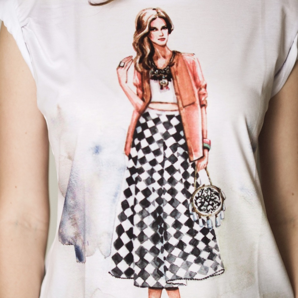 Graphic tee shirt Emma - Picture 1 of 4
