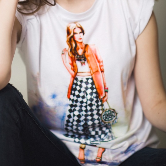 Graphic tee shirt Emma - Picture 2 of 4