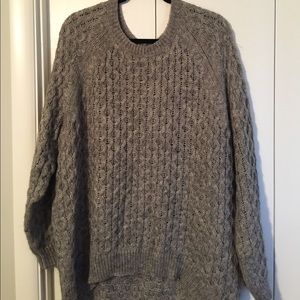 Grey knit sweater