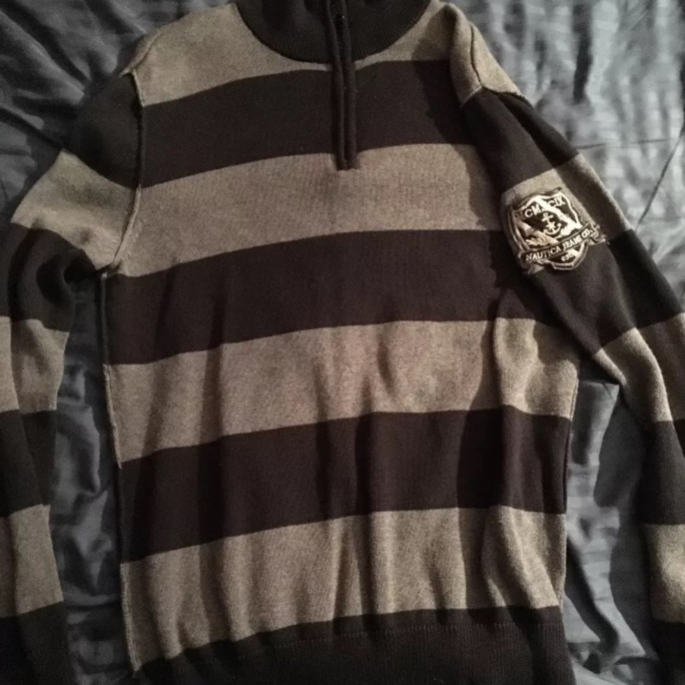 Nautica half zip sweater - m