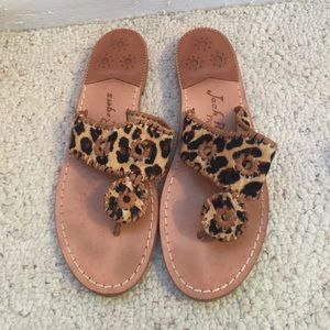 Cheetah print jack rogers