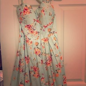 Floral summer dress pinup cute
