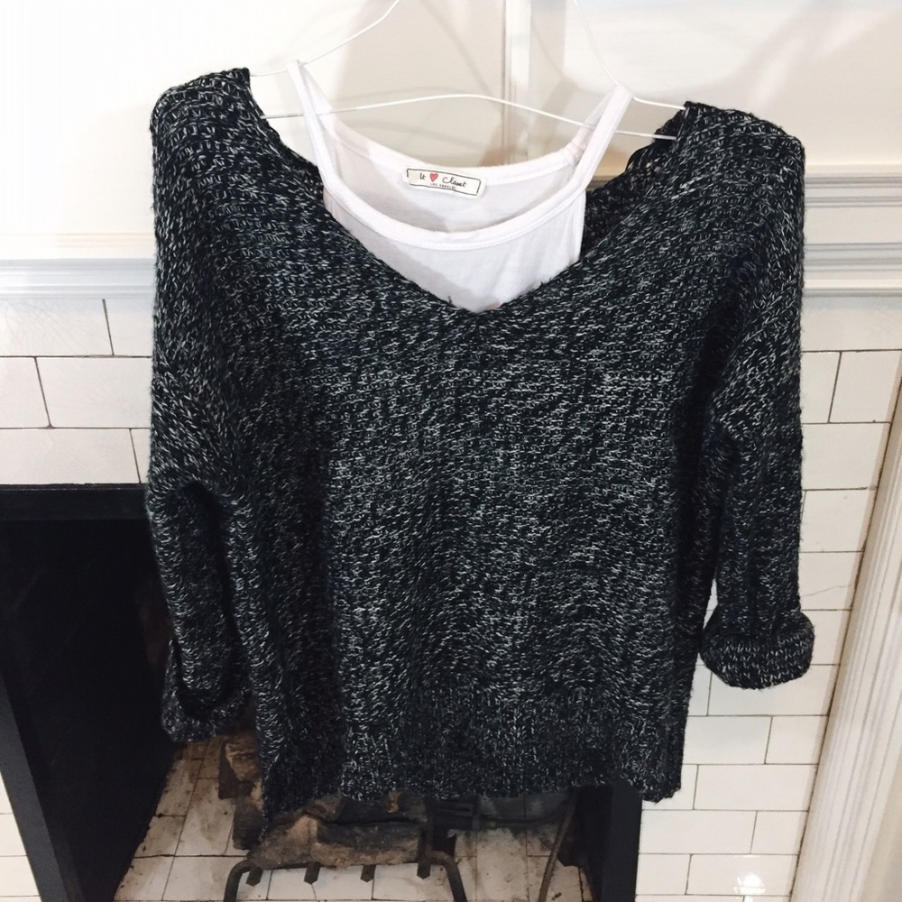 Full Tilt Marled Beach Pullover Knit
