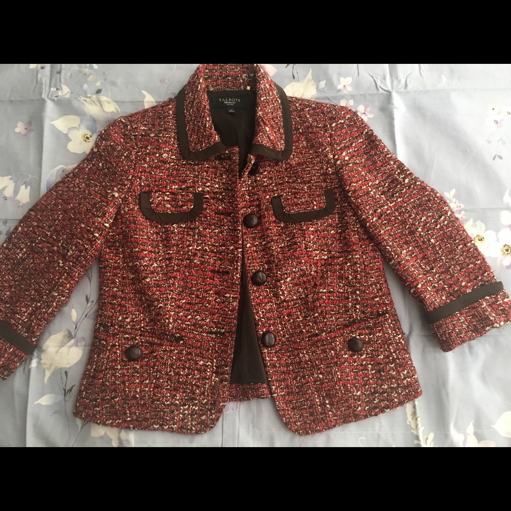 Talbots tweed jacket