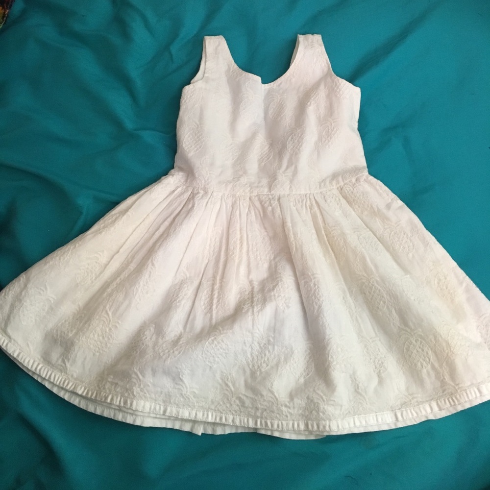 White pineapple dress