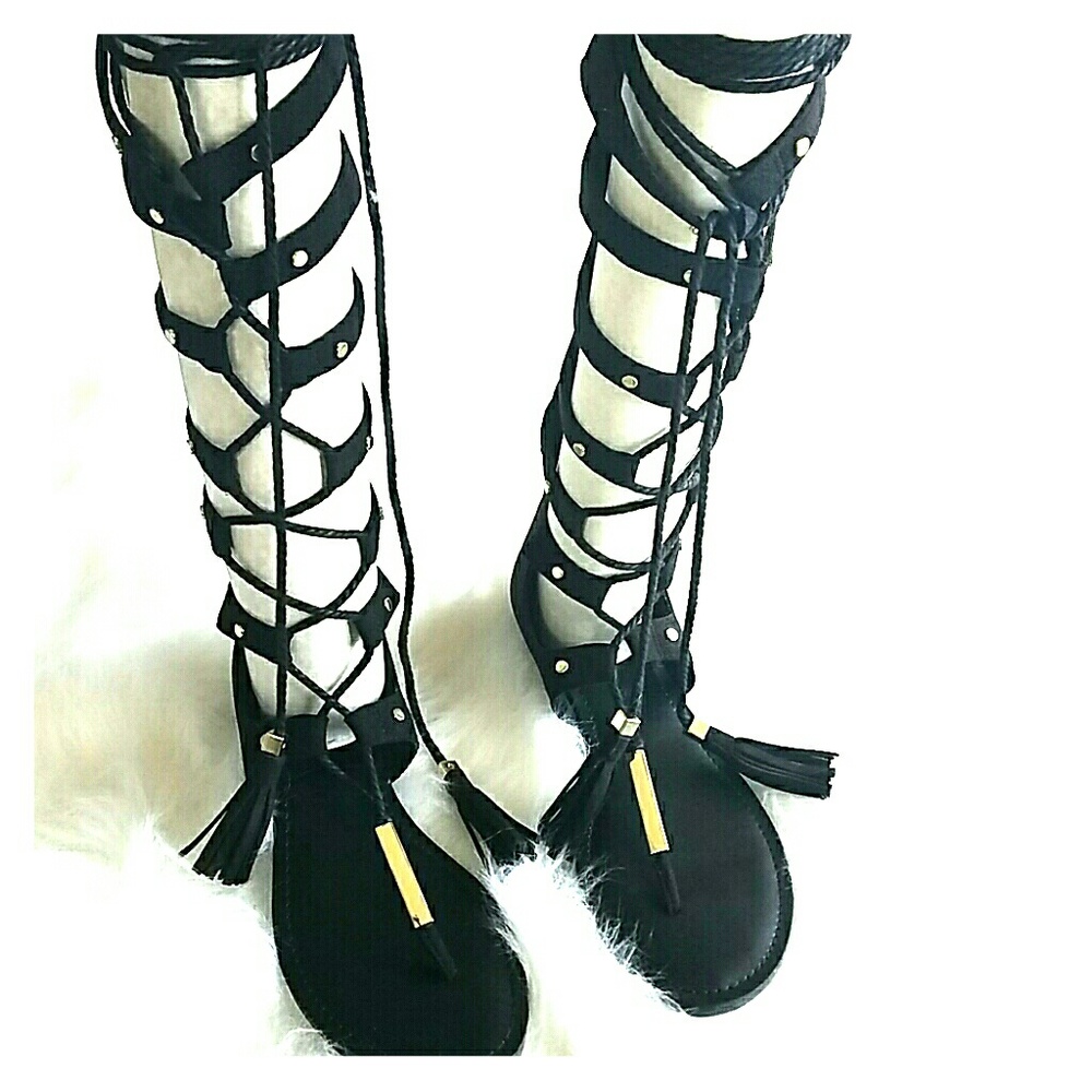 New Marianne Aldo Gladiator Tall Laceup Sandals