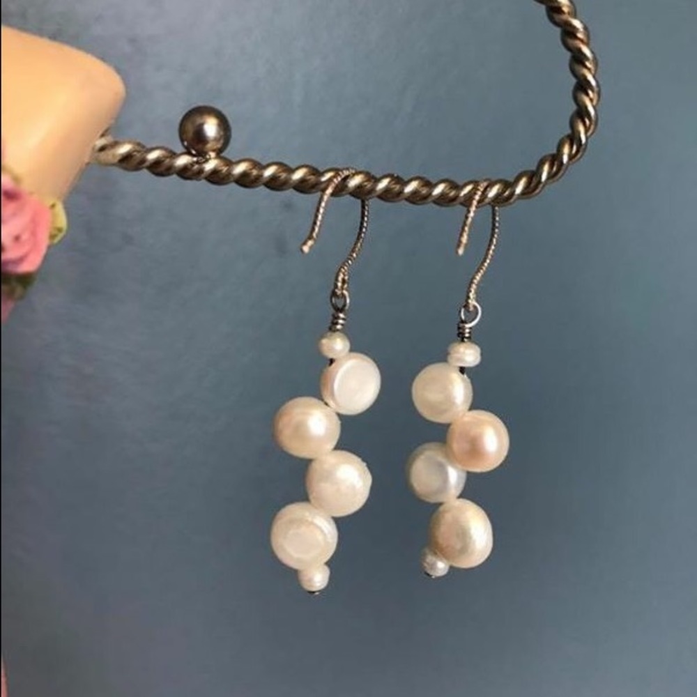 Bubbly Freshwater Pearl Earrings